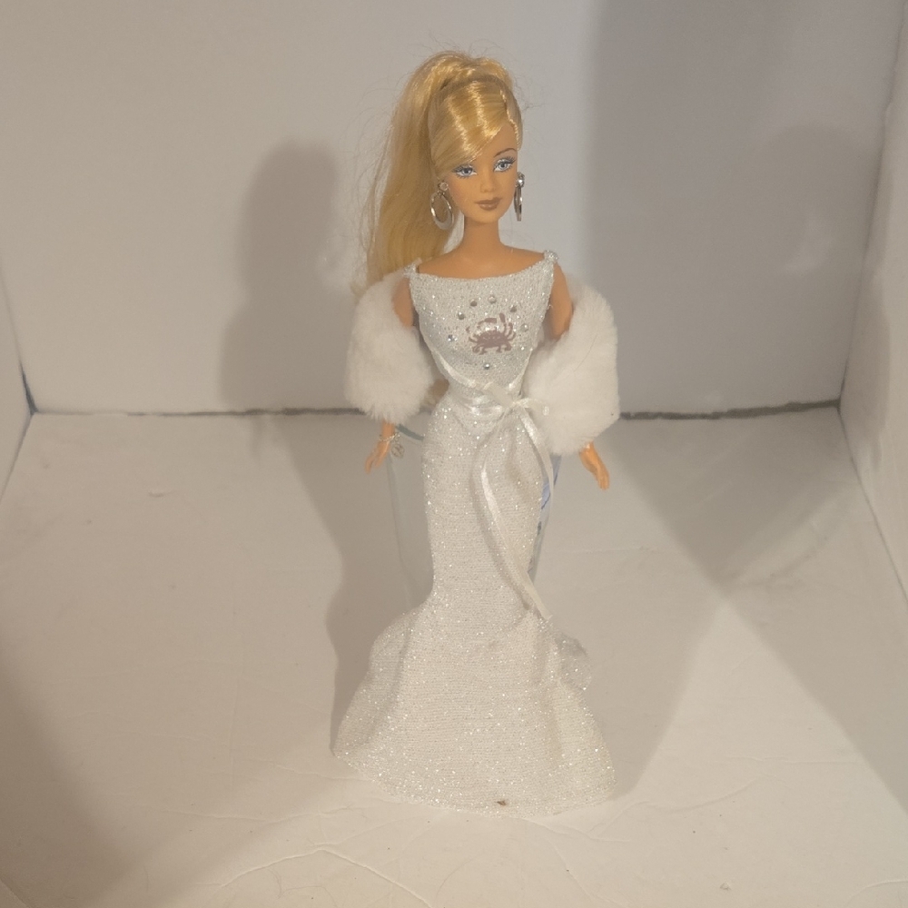 Mattel Doll in Glittering White Dress